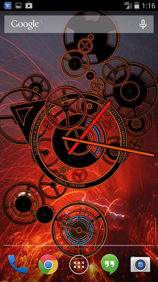 Hypno Clock Live Wallpaper