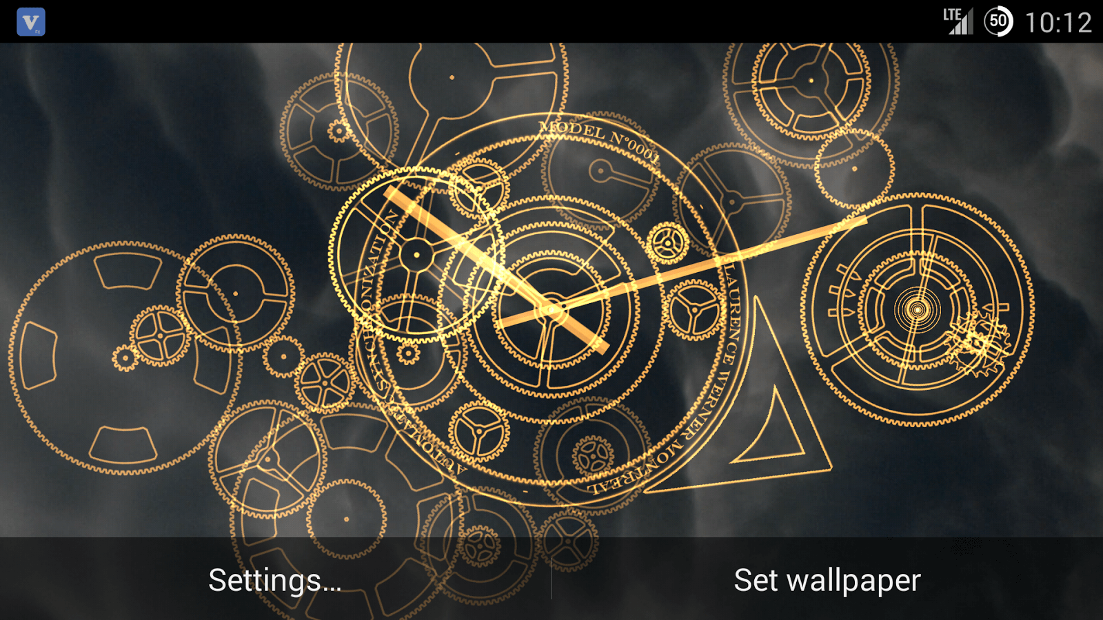 Hypno Clock Live Wallpaper